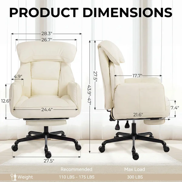 CROSS LEG OFFICE SERIES 66B2 (Cream) 4