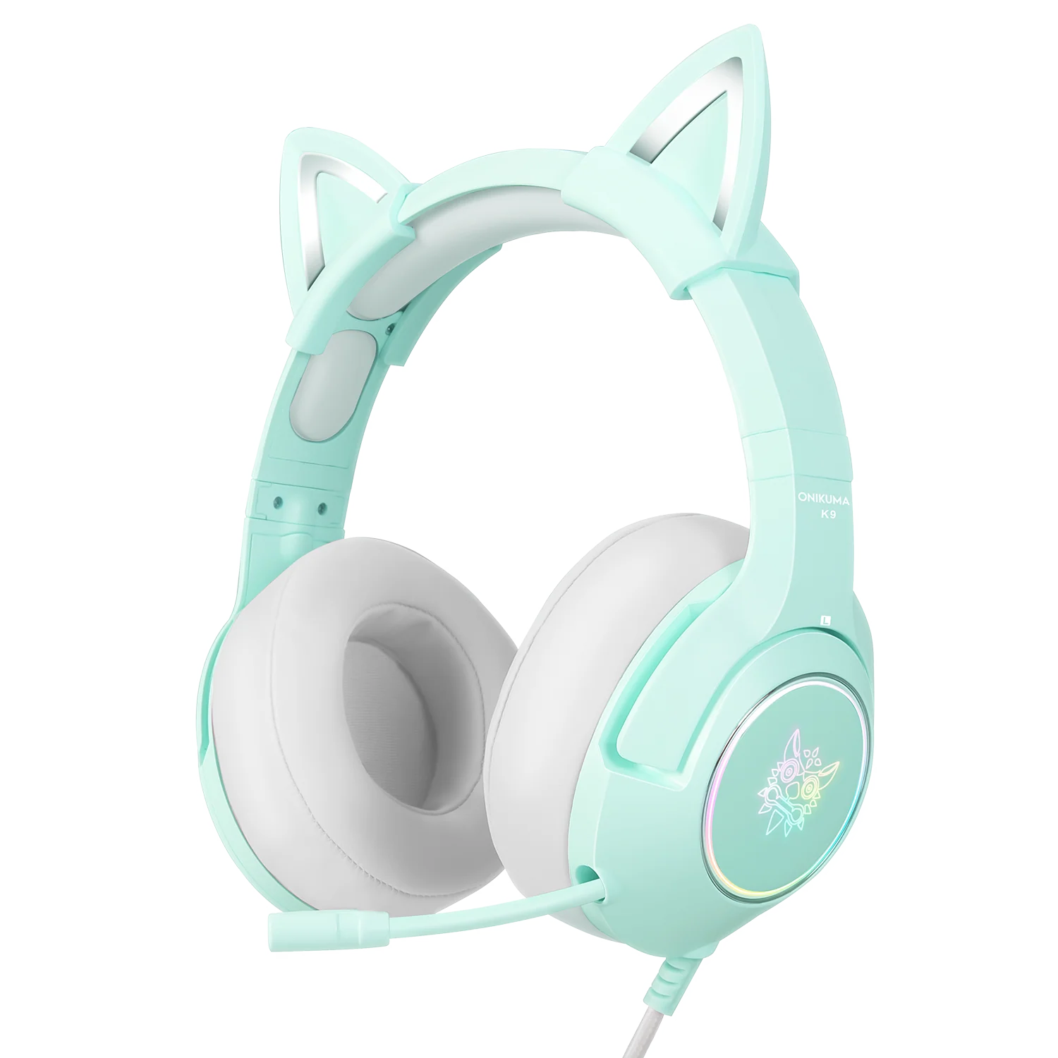ONIKUMA K9 RGB Stereo Gaming Headset with Cat Ears for PS4, Xbox, PC and Switch 2