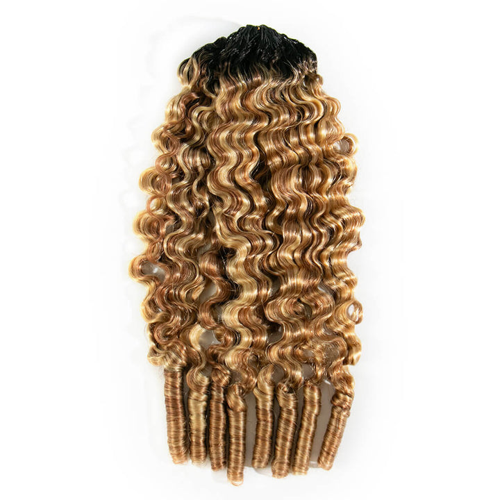 Eayon Hair T1B/27/30/613 Blonde Water Burmese Curly Crochet Human Hair 8