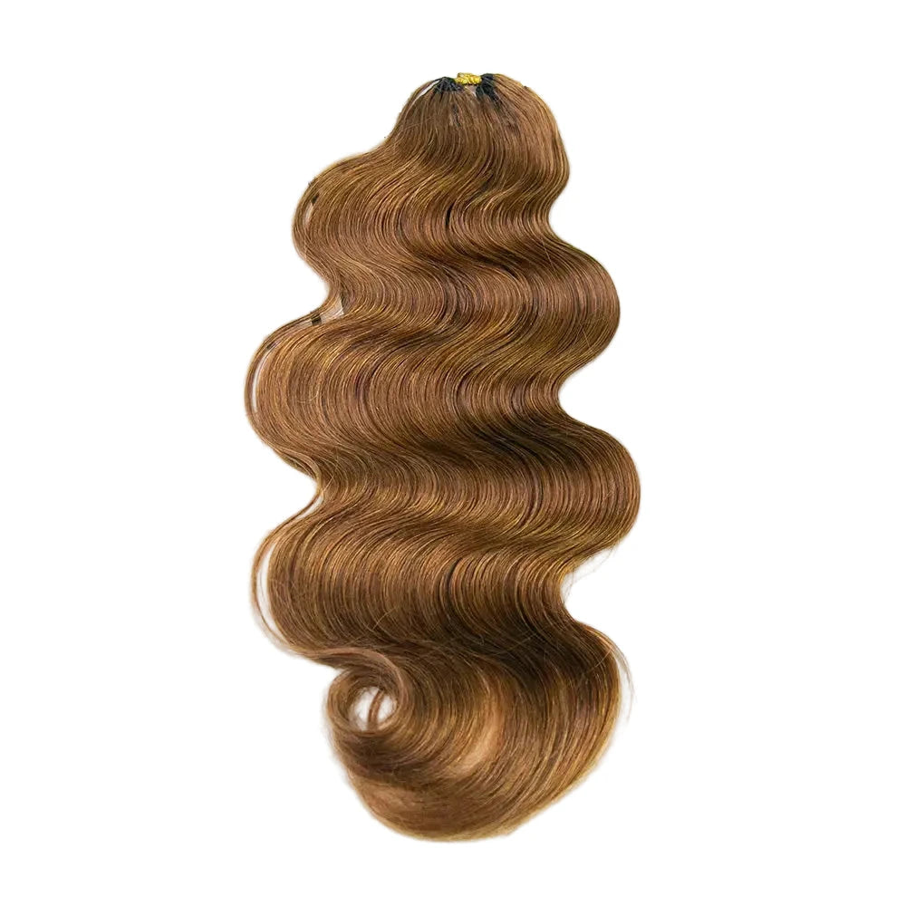 Eayon Hair 4 Dark Brown Body Wave Crochet Human Hair Extensions 8