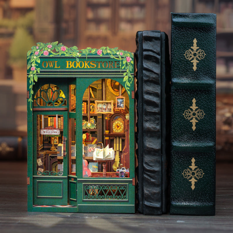 CUTEBEE DIY Book Nook Kit | Owl Bookstore 6