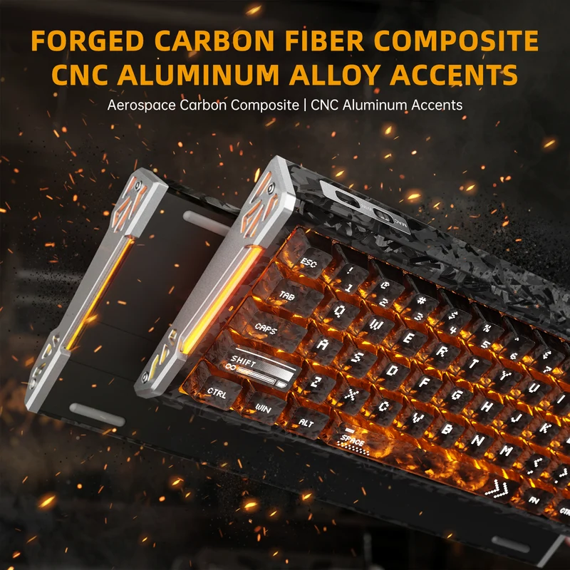 ATTACK SHARK R68 HE & R11 ULTRA Carbon Fiber Gaming Bundle With C01 ULTRA Coiled Cable 4