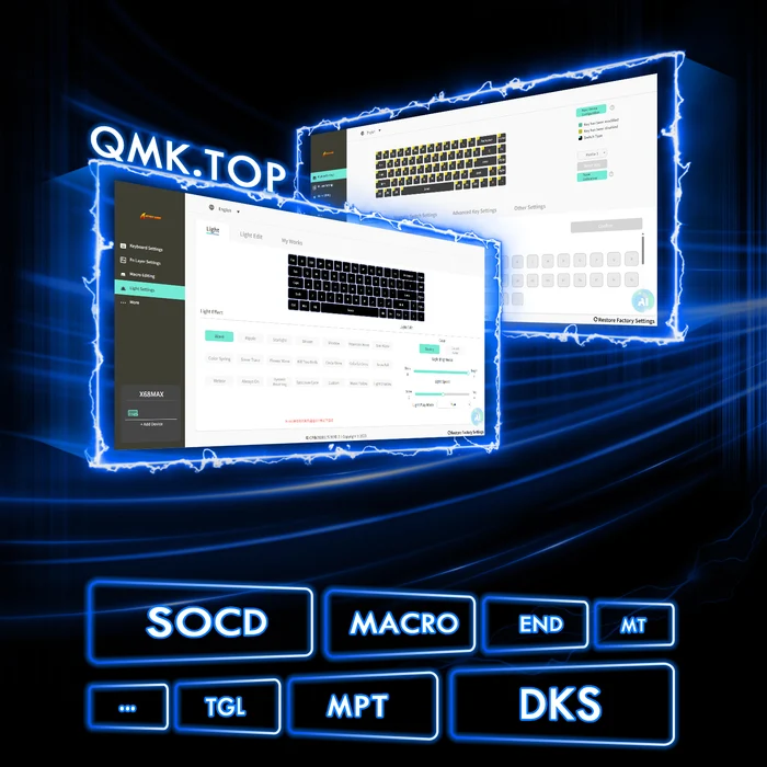 ATTACK SHARK X68 MAX HE Rapid Trigger CNC Aluminum Keyboard Magnetic Switch with C01Ultra RGB Coiled Cable 6
