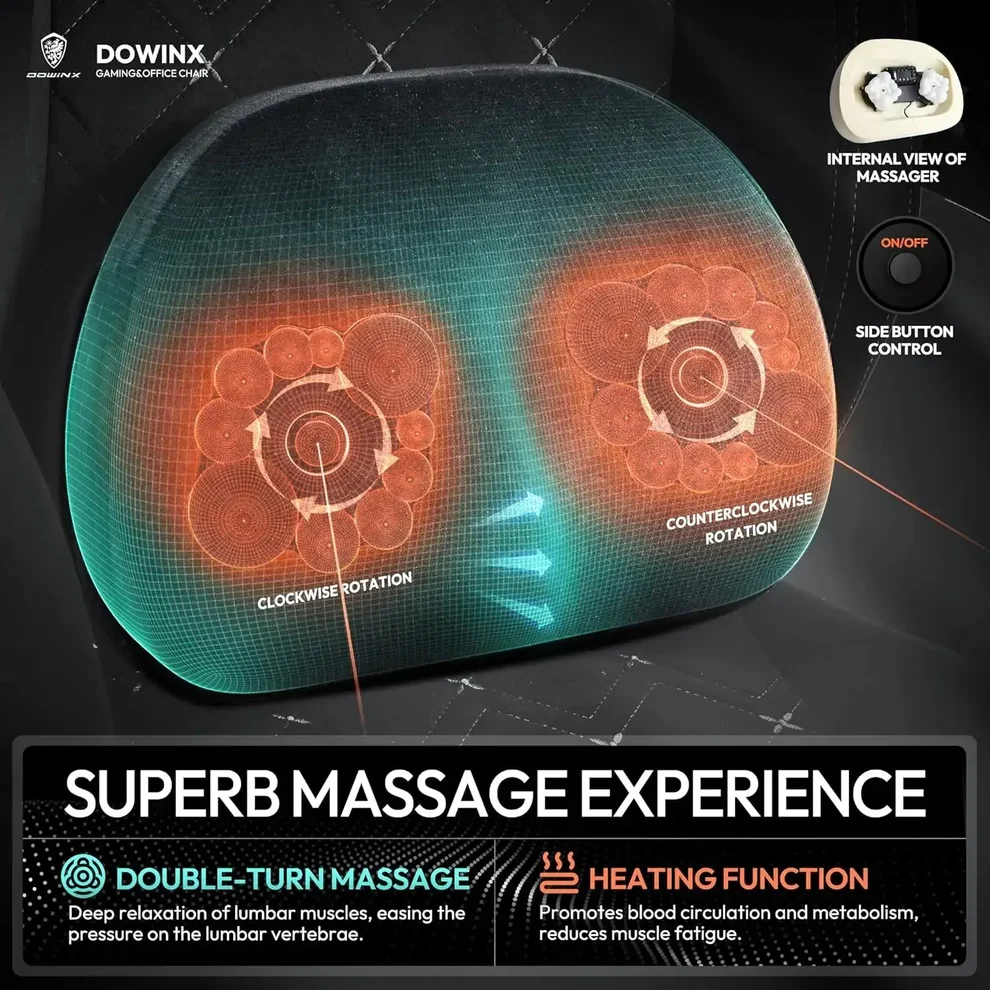 DOWINX HEATED MASSAGE SERIES MB38 BLACK 2